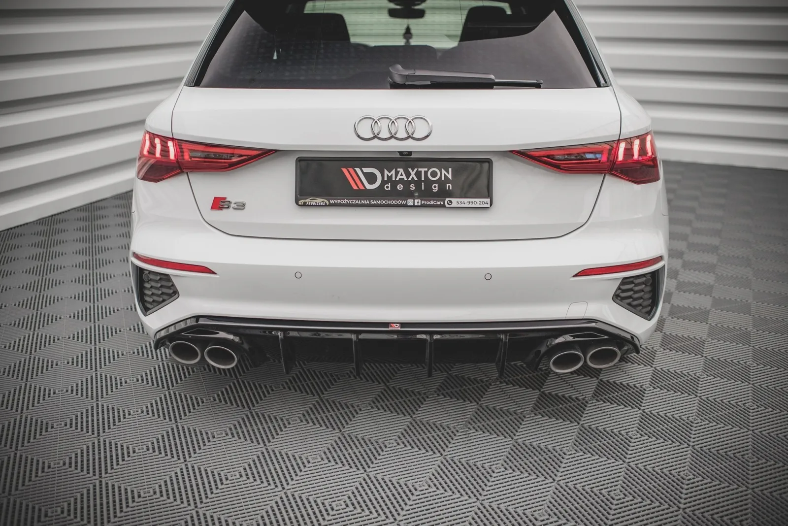 Rear Valance compatible with Audi S3 Sportback 8Y