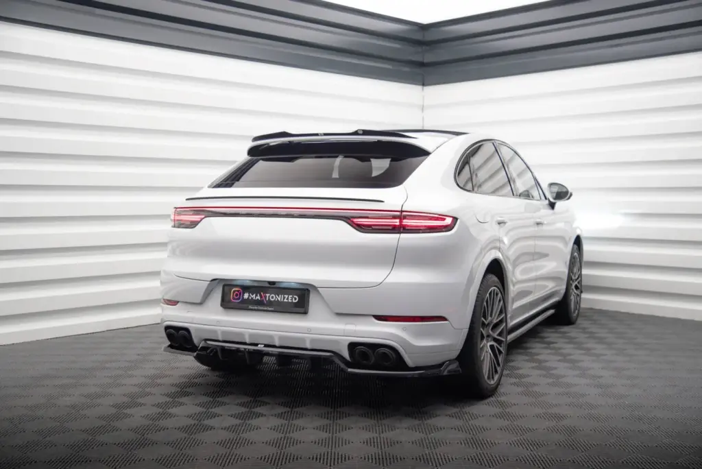 Rear Splitter (With Diffuser) compatible with Porsche Cayenne Coupe / SUV Mk3
