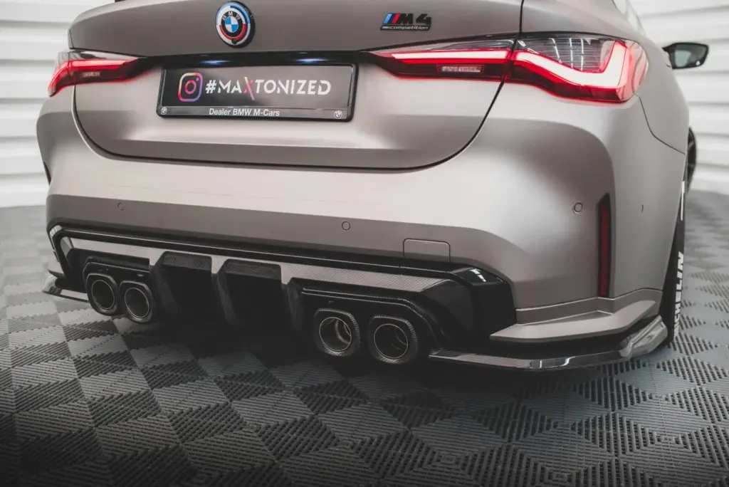 Carbon Rear Side Splitters Prepreg compatible with BMW M4 G82 / G82 Facelift