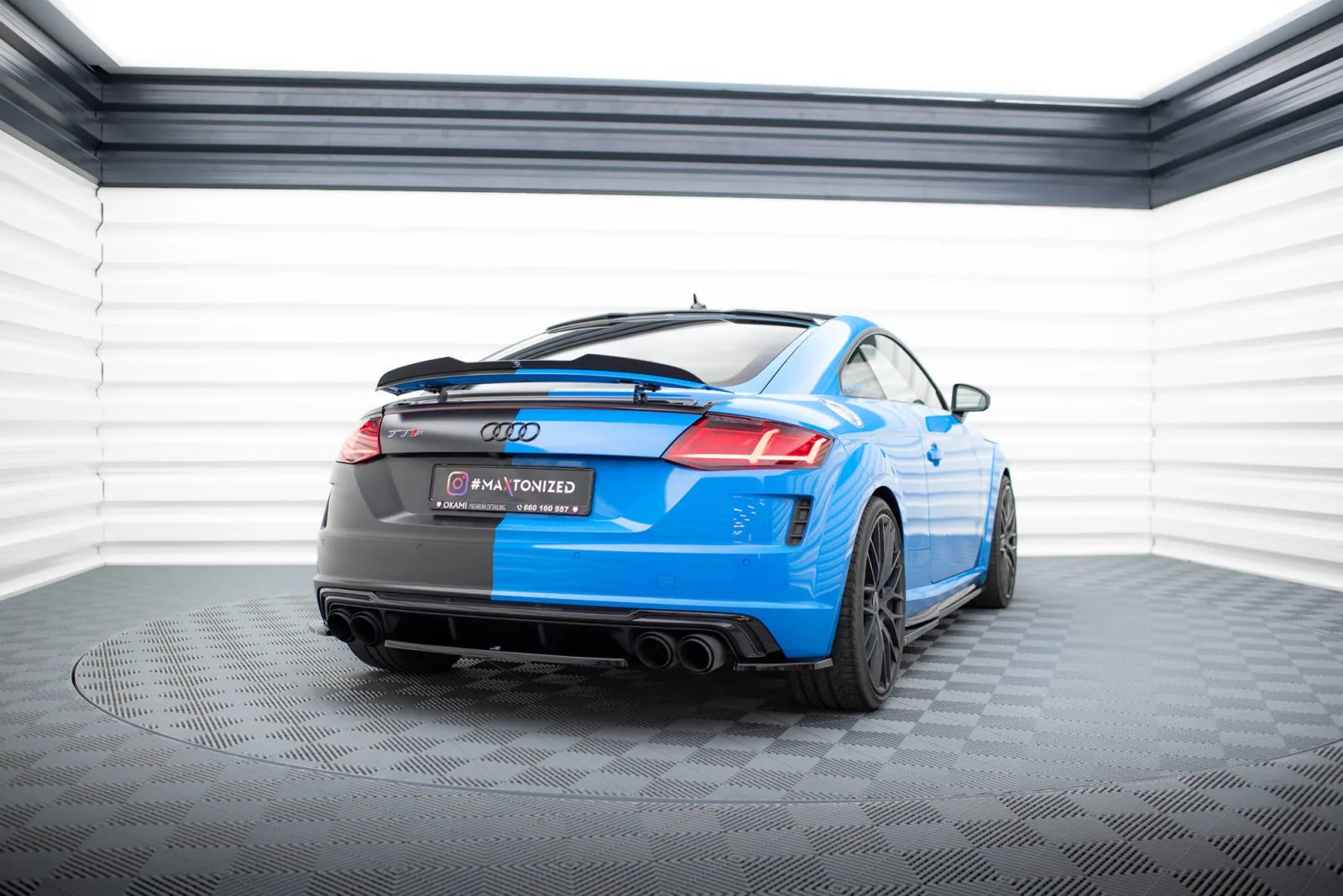 Rear Splitter compatible with Audi TT S 8S Facelift