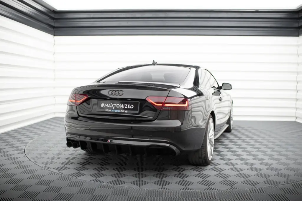 Rear Valance compatible with Audi A5 Coupe / Cabrio S-Line 8T (Version with double exhaust on one side)