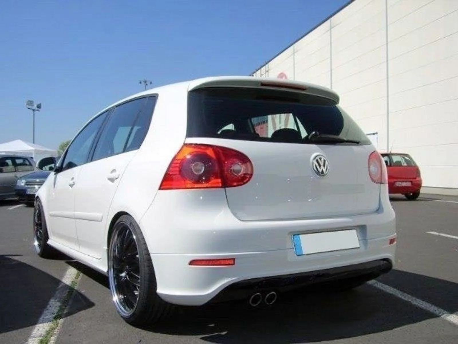 Rear Diffuser compatible with VW Golf 5 R32 (1 exhaust cutout, exhaust GTI)