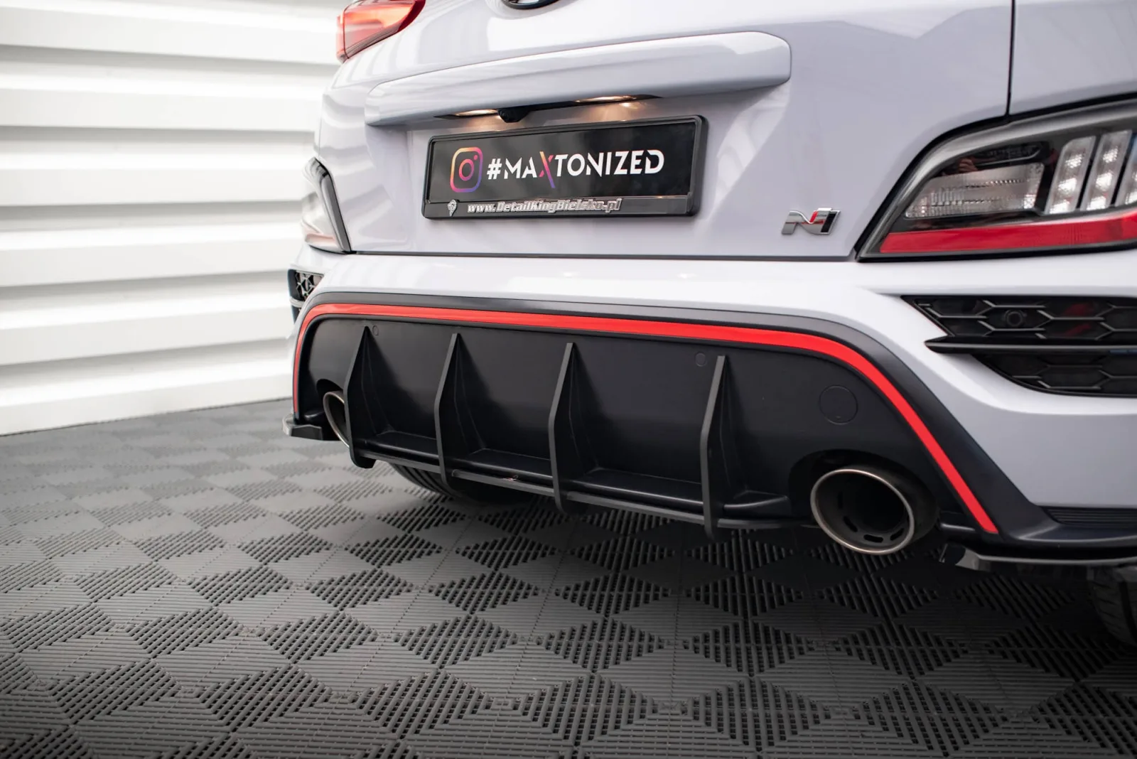 Rear Diffuser Street Pro compatible with Hyundai Kona N Mk1