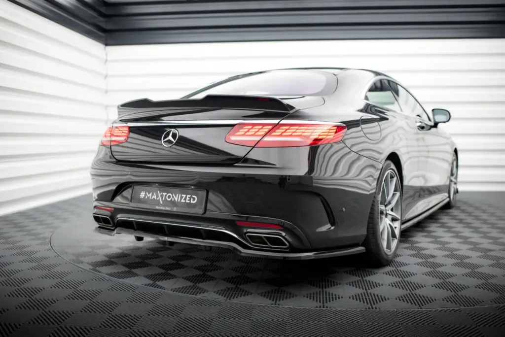 Rear Splitter (With Diffuser) compatible with Mercedes-Benz S Coupe AMG-Line C217 Facelift
