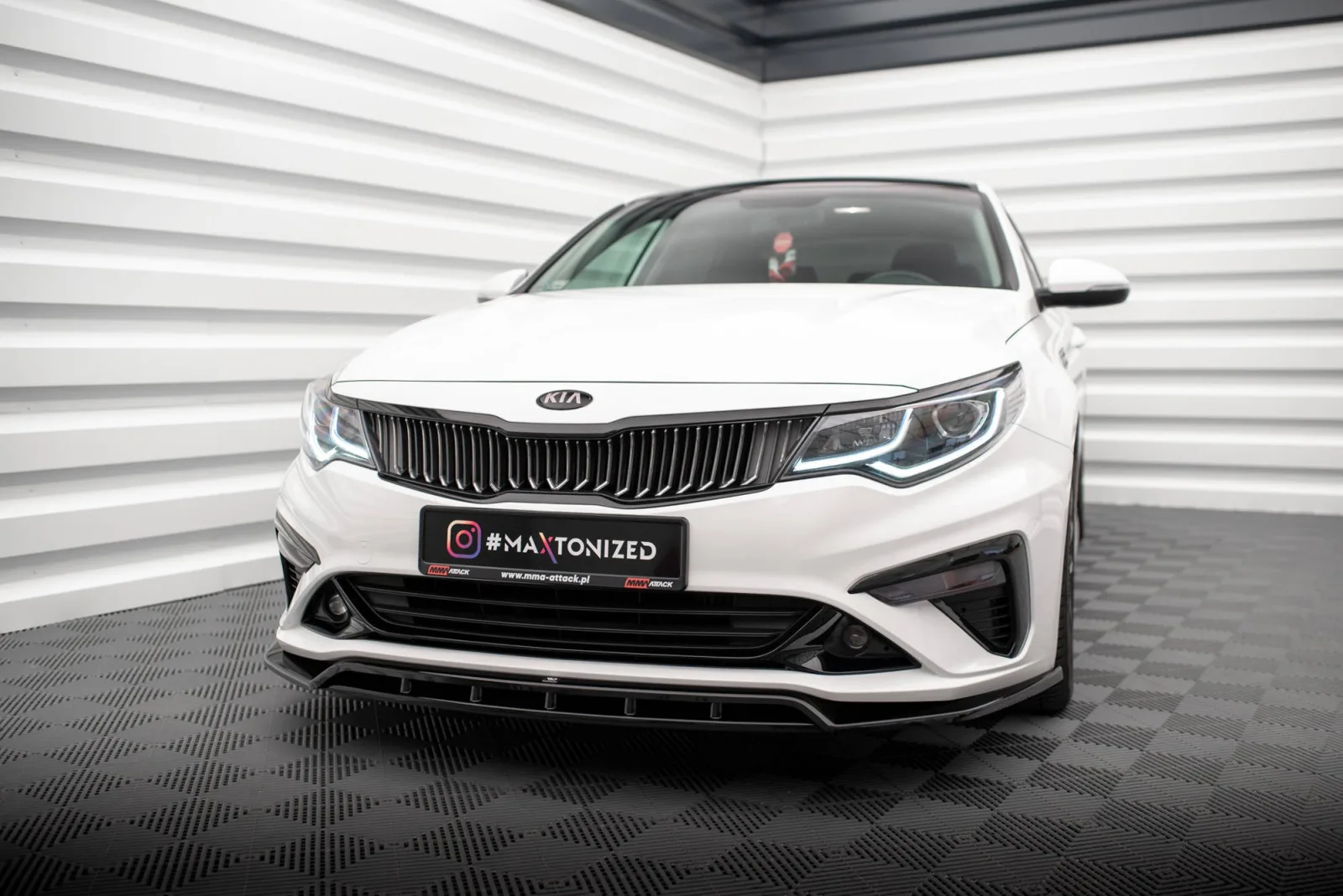Front Splitter V.1 compatible with Kia Optima Mk4 Facelift