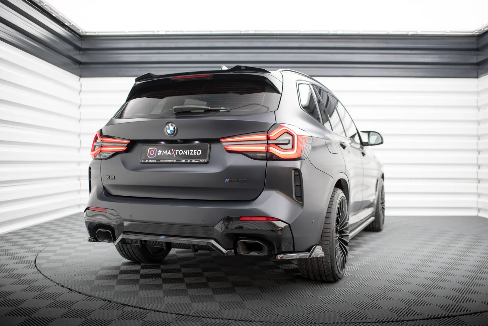 Rear Splitter (With Diffuser) compatible with BMW X3 M-Pack G01 Facelift