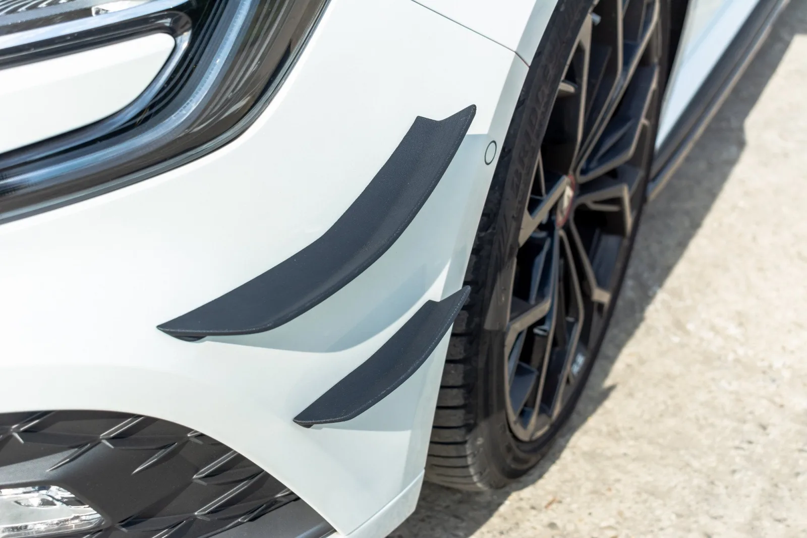 Canards(Canards Side Bumper) compatible with Renault Megane IV RS