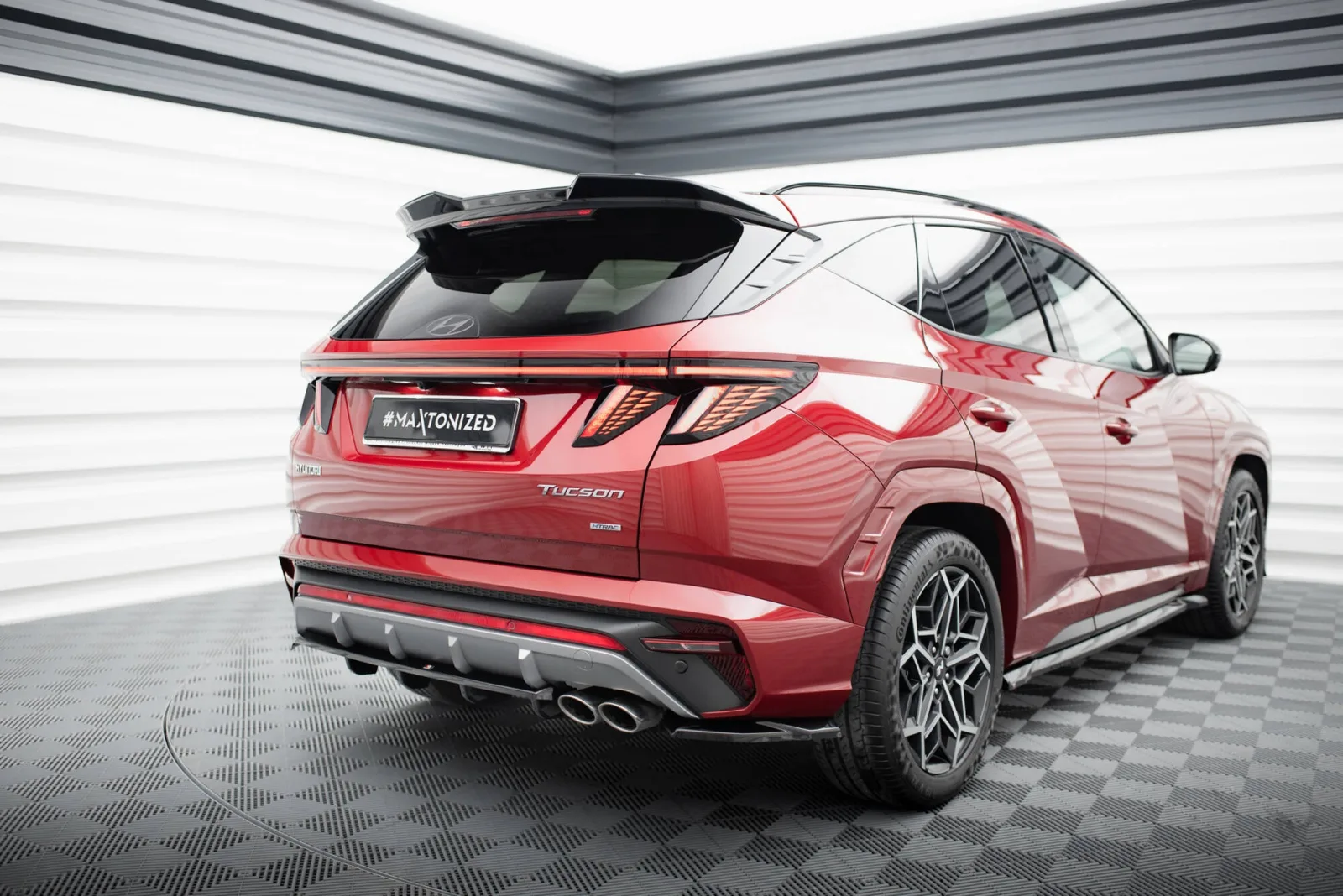 Rear Splitter (With Diffuser) compatible with Hyundai Tucson N-Line Mk4