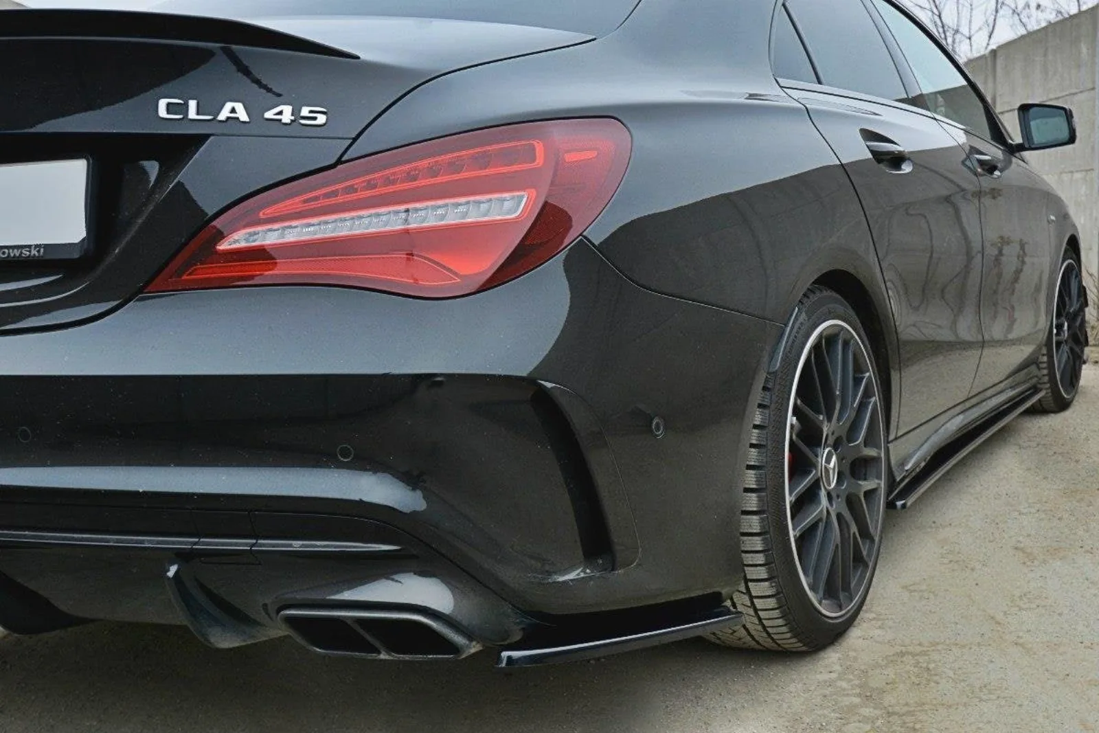 Rear Splitters compatible with Mercedes CLA A45 AMG C117 Facelift