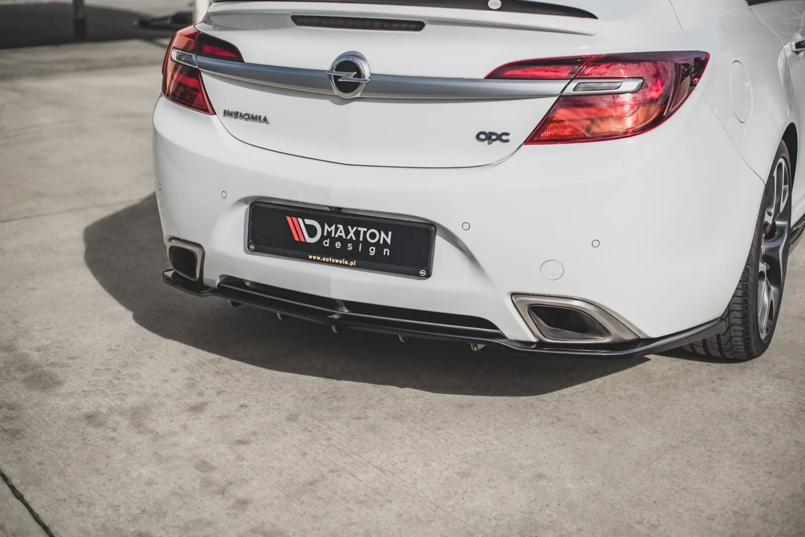Rear Splitter (With Diffuser) compatible with Opel Insignia Mk. 1 OPC Facelift