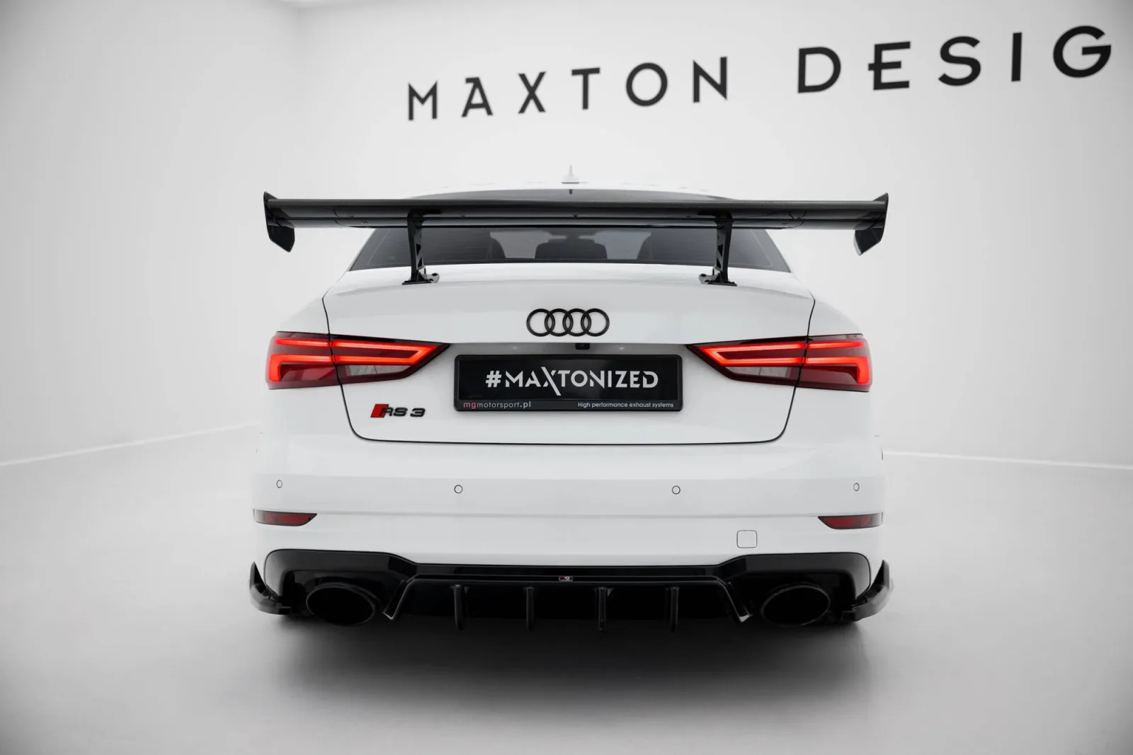 Carbon Spoiler With Internal Brackets compatible with Audi A3 / A3 S-Line / S3 / RS3 Sedan 8V / 8V Facelift