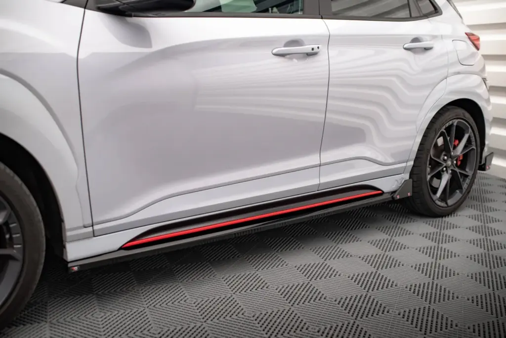 Side Skirts Diffusers V.1 + Flaps compatible with Hyundai Kona N Mk1