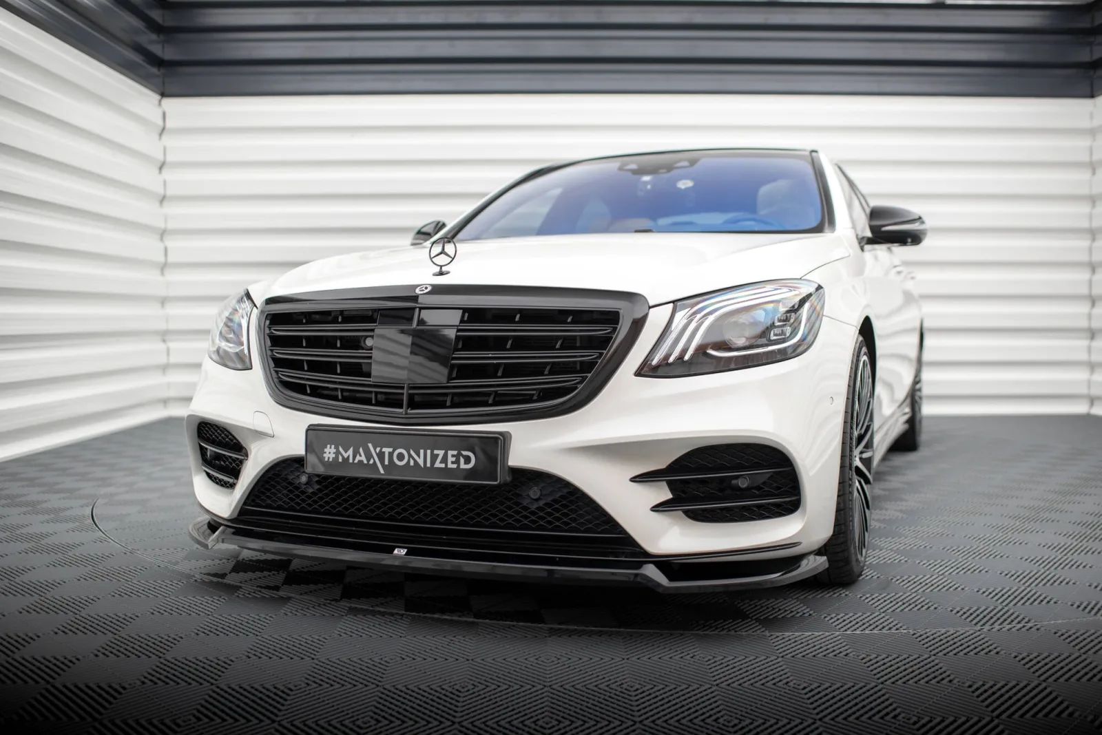 Front Splitter V.1 compatible with Mercedes-Benz S AMG-Line W222 Facelift