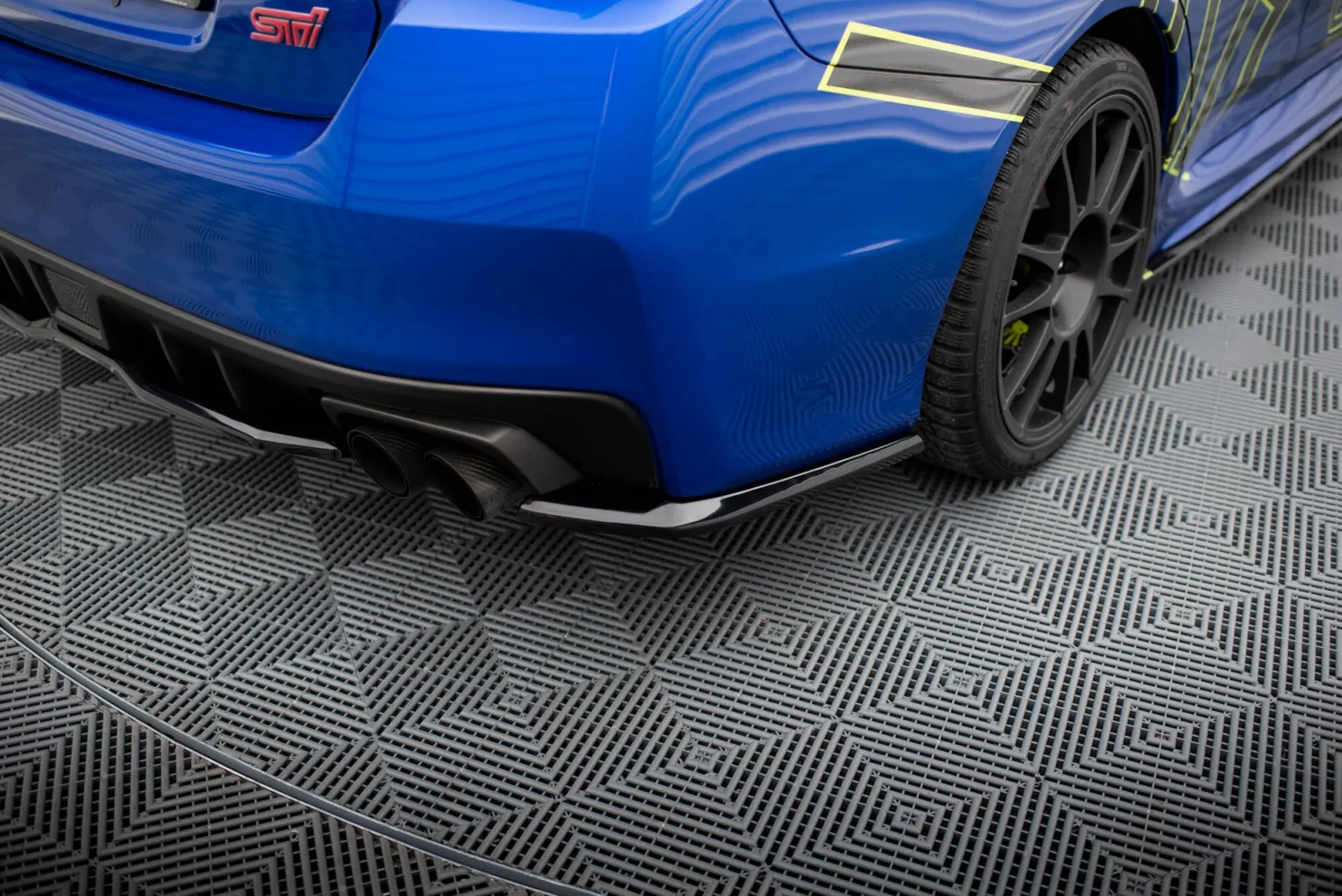 Rear Side Splitters V.2 compatible with Subaru WRX STI Mk1