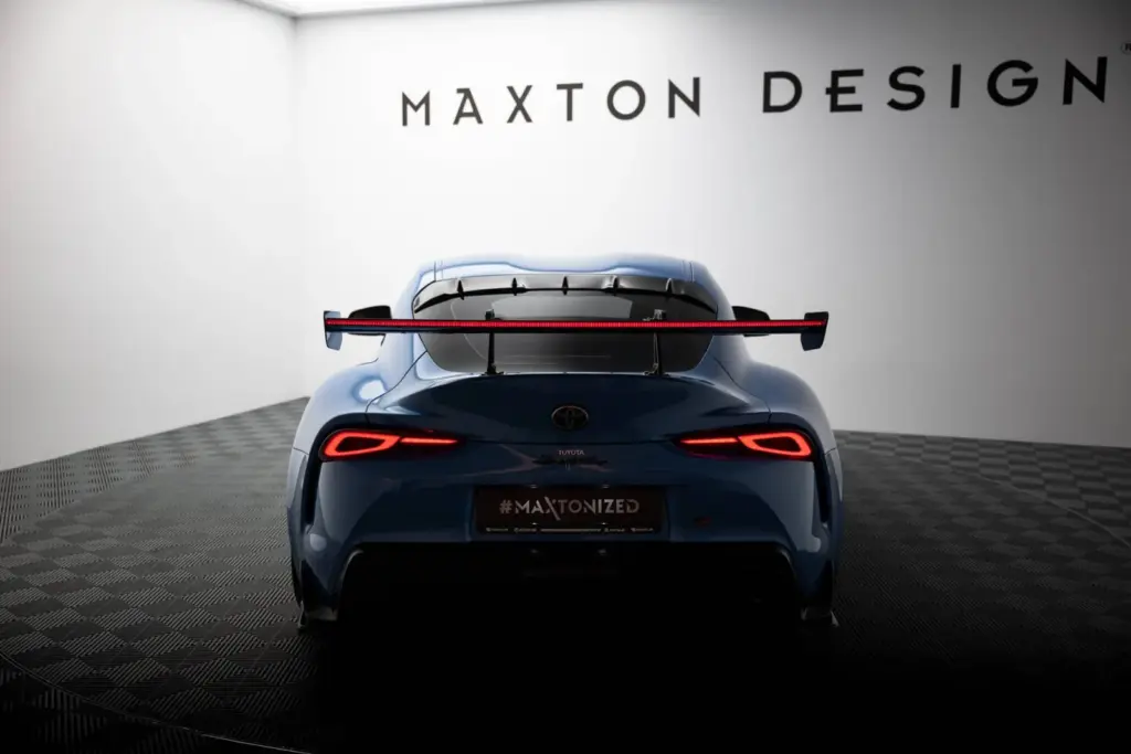 Carbon Spoiler With Top Mounts + LED compatible with Toyota Supra Mk5