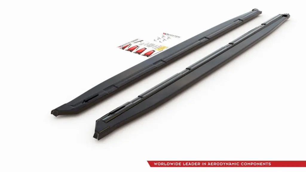 Side Skirts Diffusers compatible with Skoda Kodiaq Sportline/RS Mk1 (Version with mud flaps)