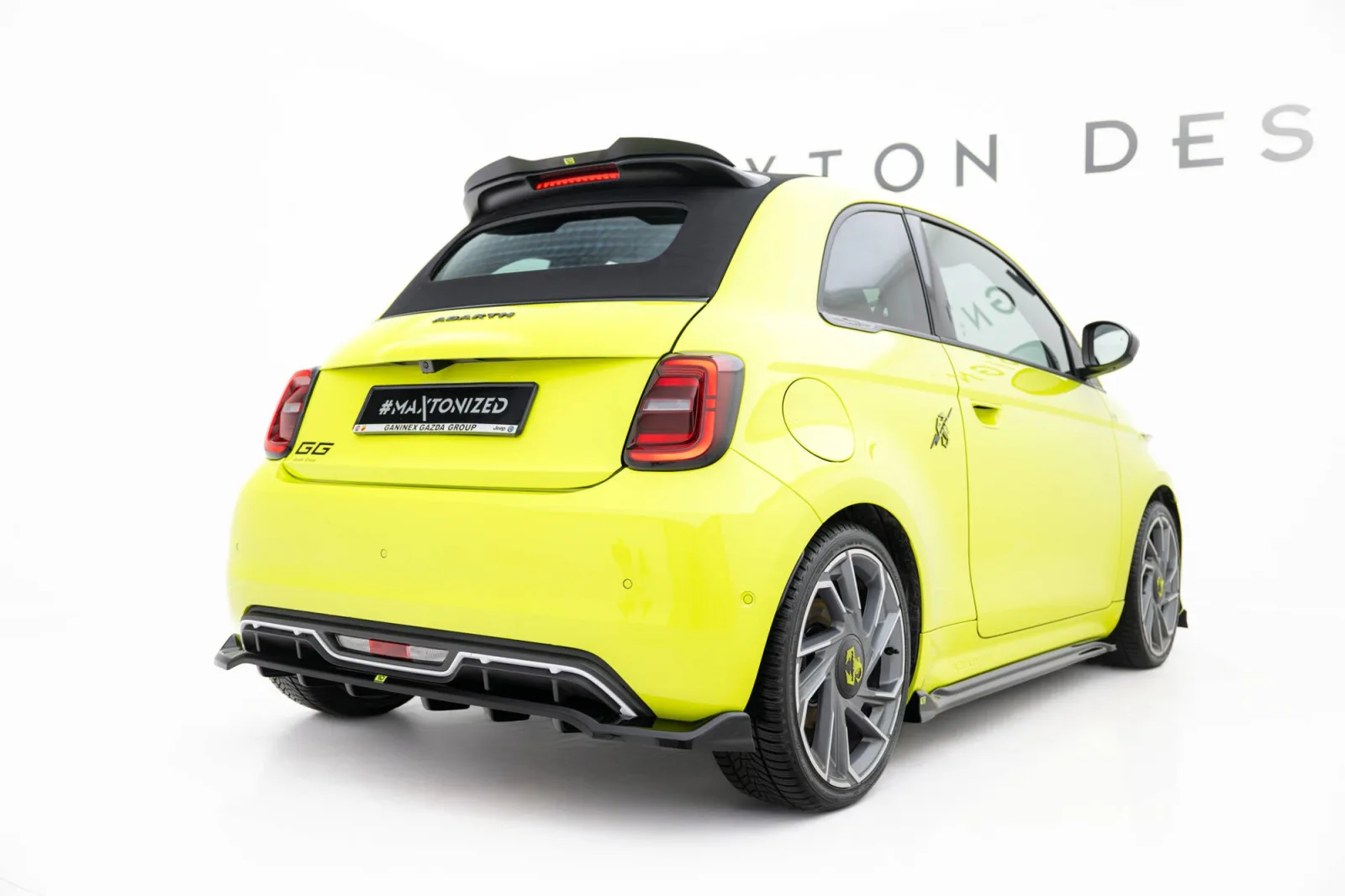 Rear Splitter (With Diffuser) compatible with Abarth 500e