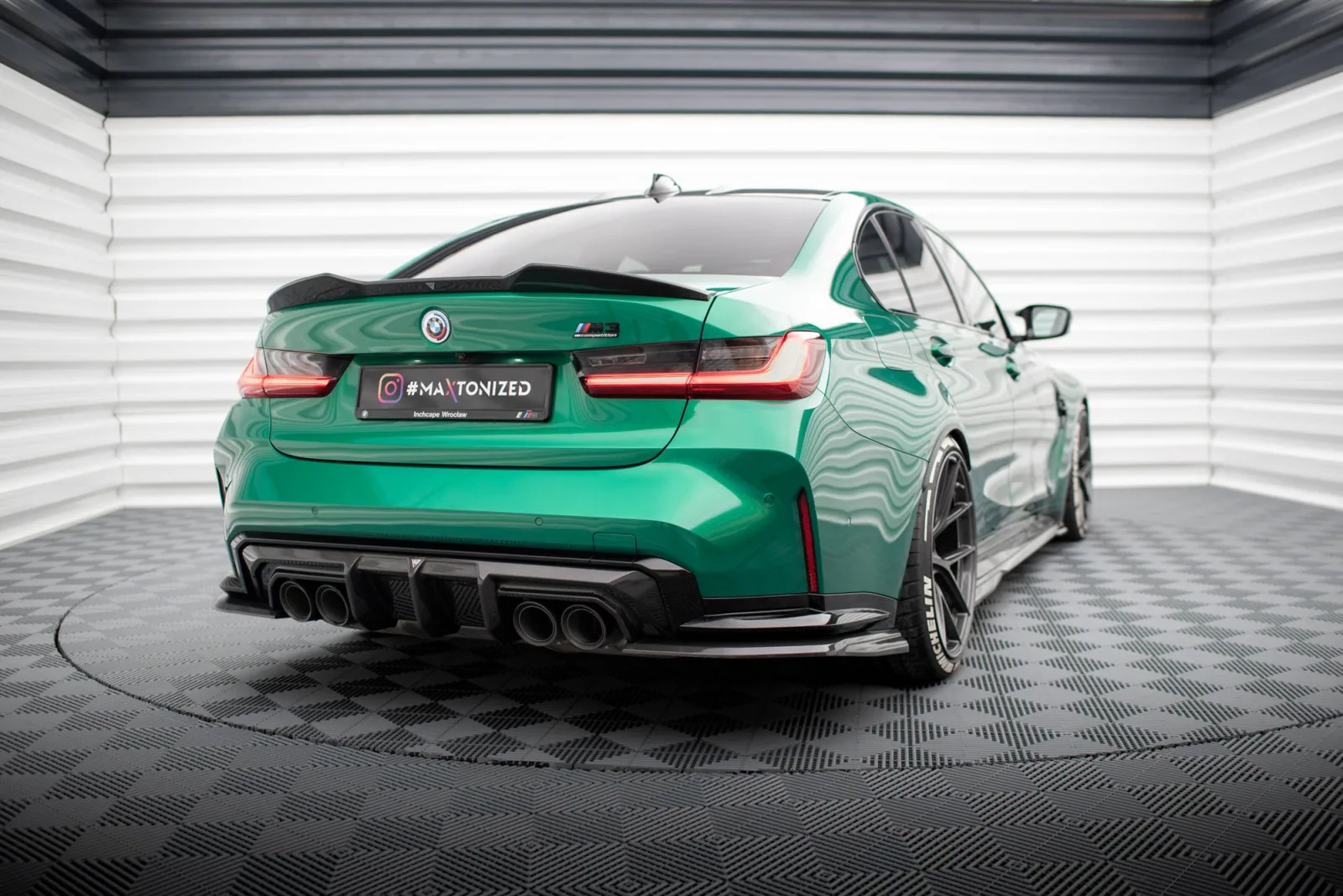 Prepreg Carbon Rear Diffuser compatible with BMW M3 Sedan / Touring G80 / G81