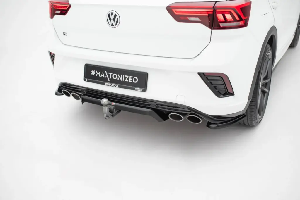 Rear Splitter Central (With Diffuser) compatible with Volkswagen T-Roc R Mk1