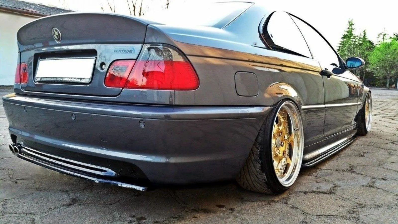 Rear Splitter compatible with BMW 3 E46 M-Pack Coupe (Without Diffuser)