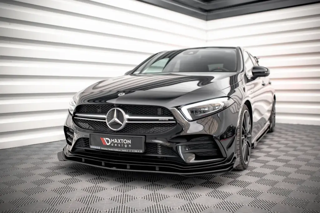 Front Splitter Street Pro + Flaps compatible with Mercedes A35 AMG / AMG-Line Aero Pack W177