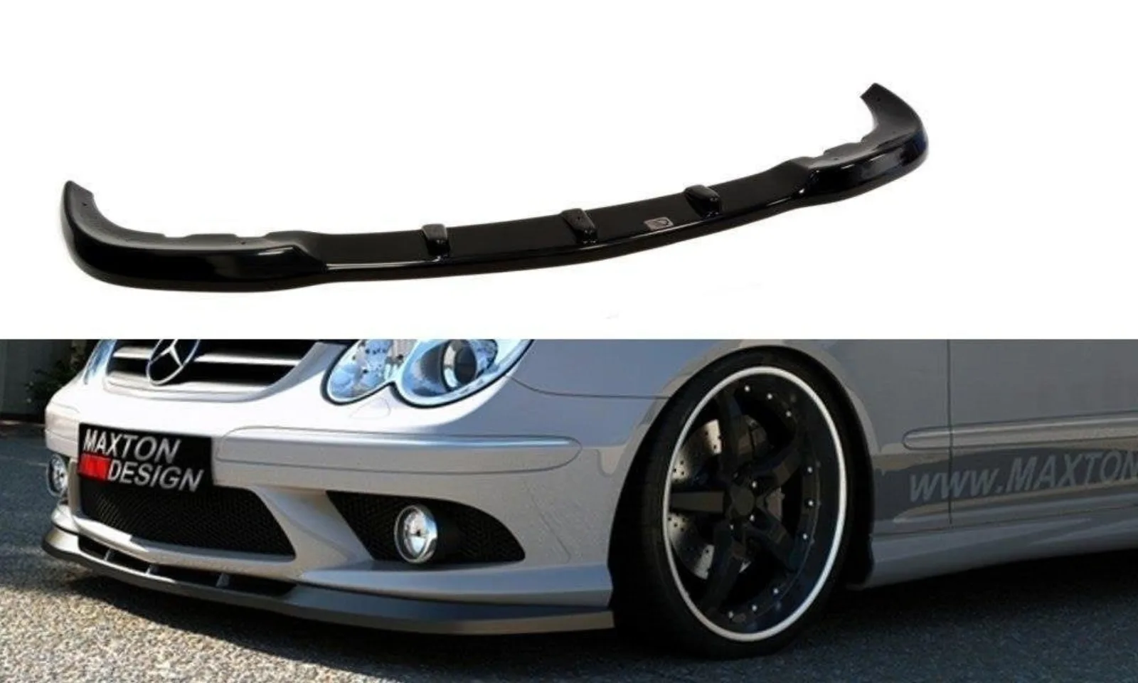 Front Splitter compatible with Mercedes CLK W209 For AMG