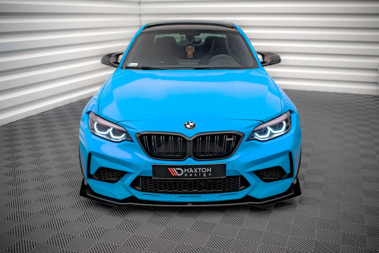 Front Splitter Street Pro V.1 + Flaps compatible with BMW M2 Competition F87