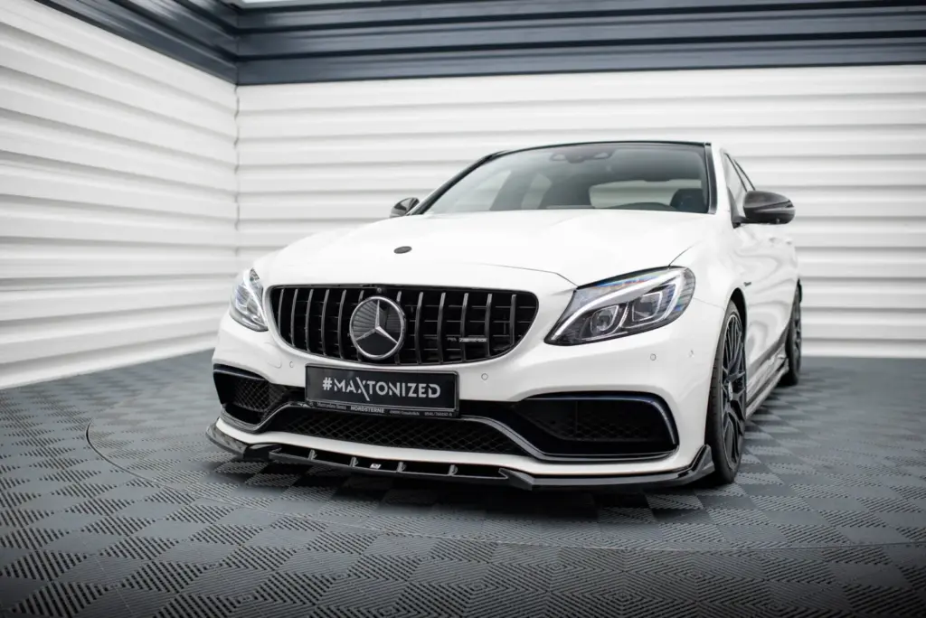 Front Splitter V.2 compatible with Mercedes-AMG C63 Sedan / Estate W205 / S205