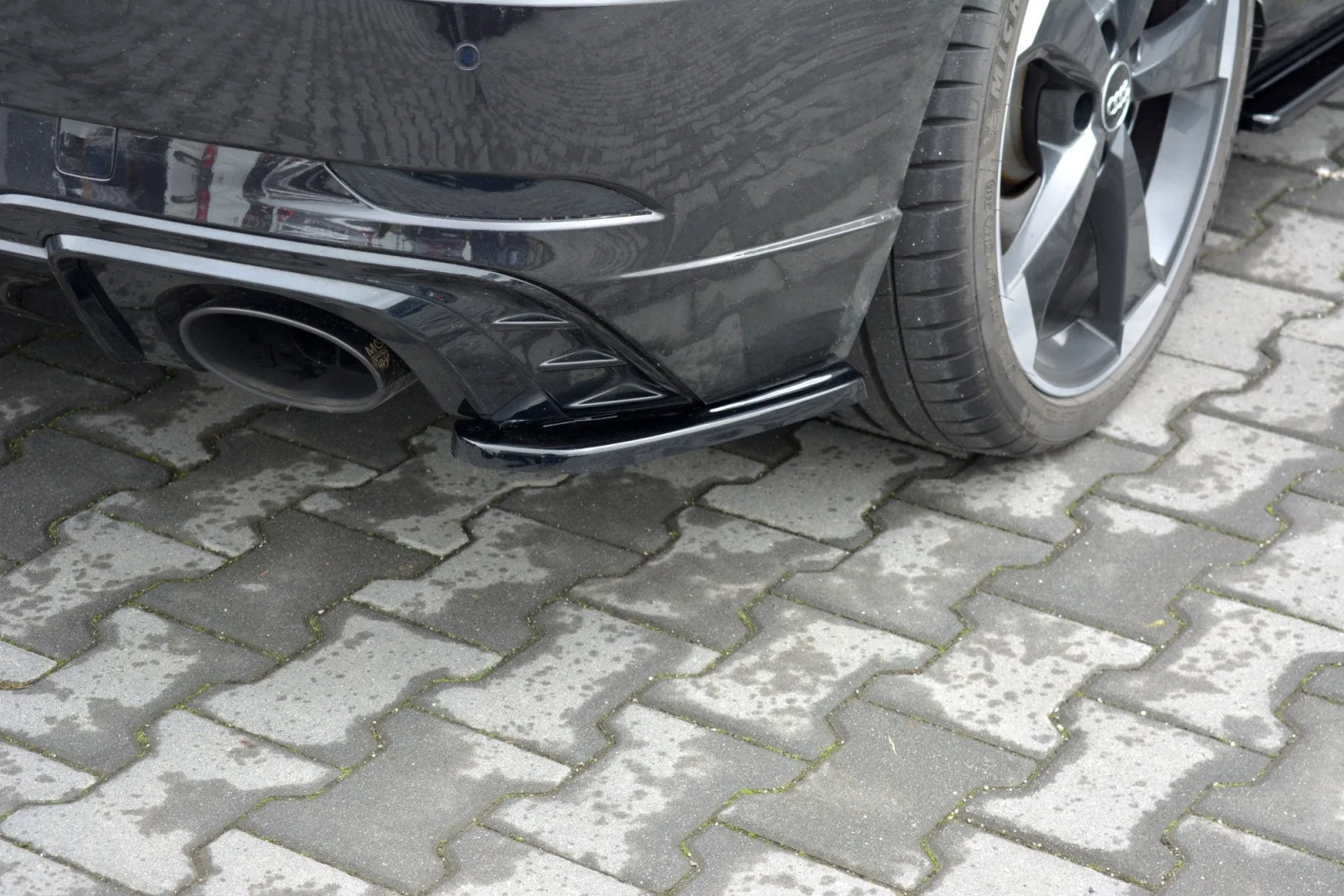 Rear Side Splitters compatible with Audi RS3 8V FL Sportback