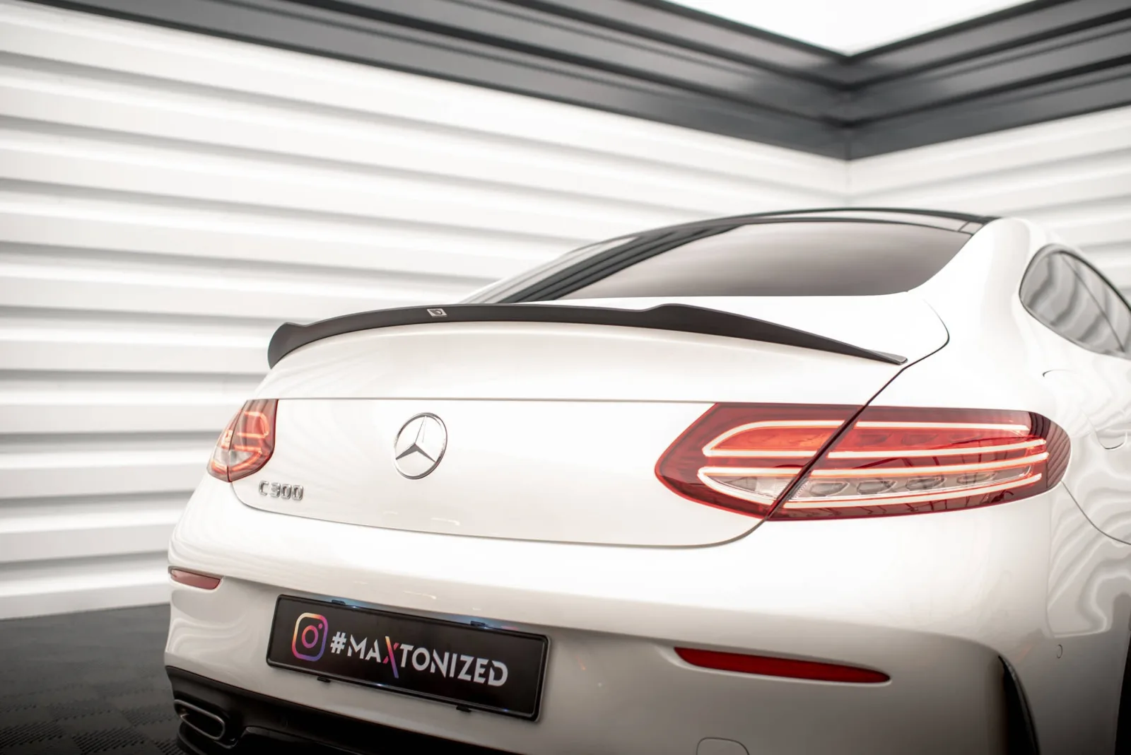 Spoiler Cap Rear compatible with Mercedes- Benz C Coupe AMG-Line C205 Facelift
