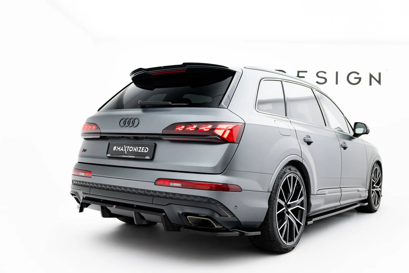 Rear Splitter (With Diffuser) compatible with Audi Q7 S-Line Mk2 Facelift 2