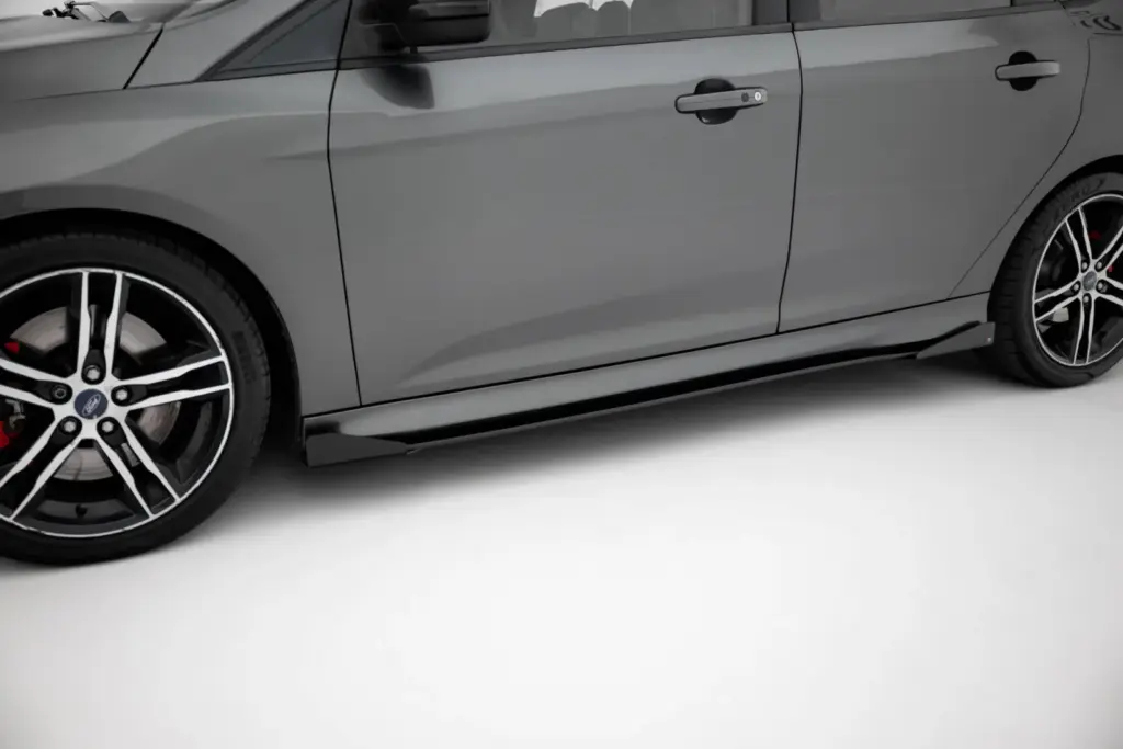 Side Skirts Diffusers Street Pro + Flaps compatible with Ford Focus ST Mk3 Facelift