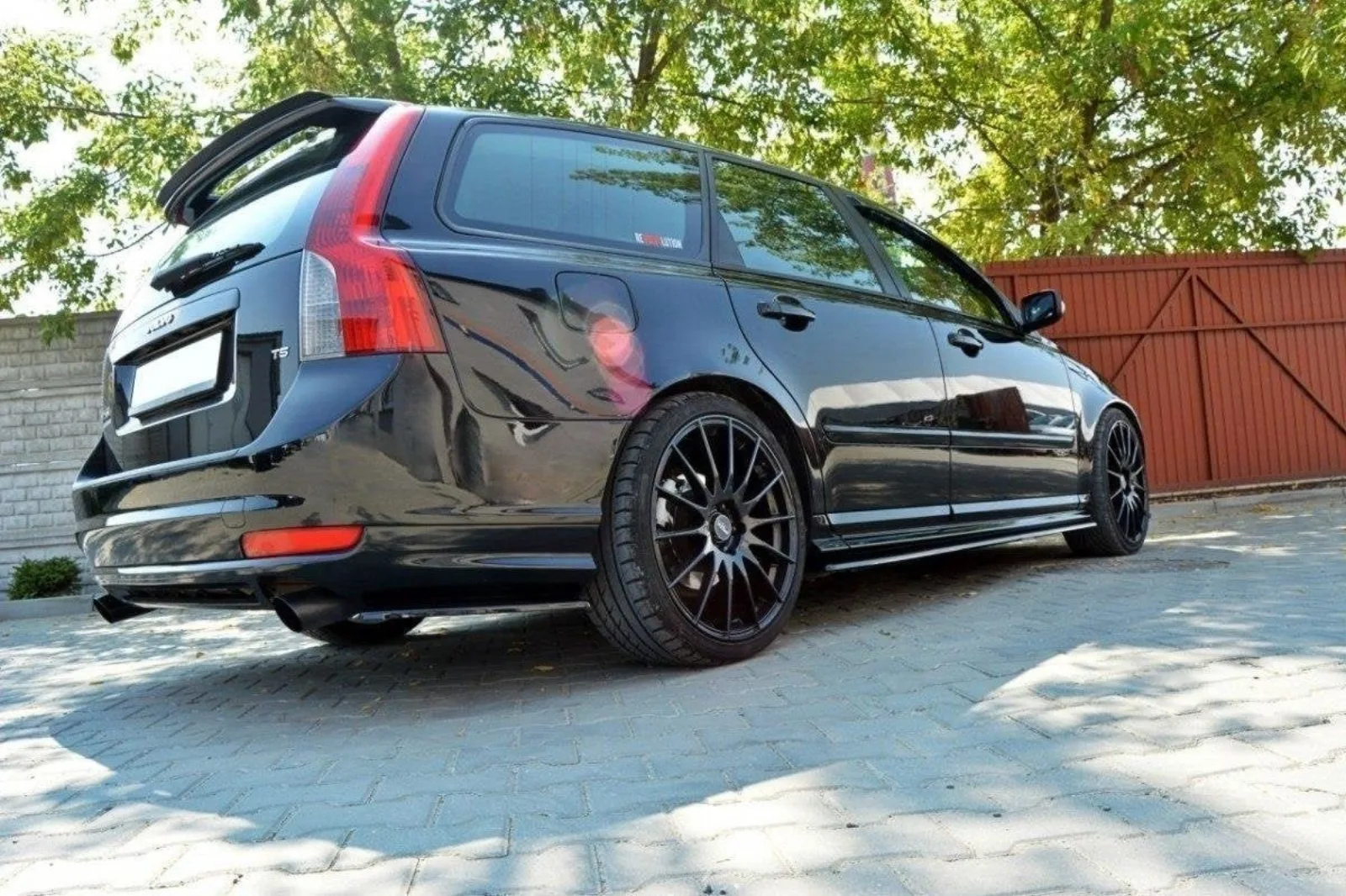 Side Skirts Diffusers compatible with Volvo V50F R-Design