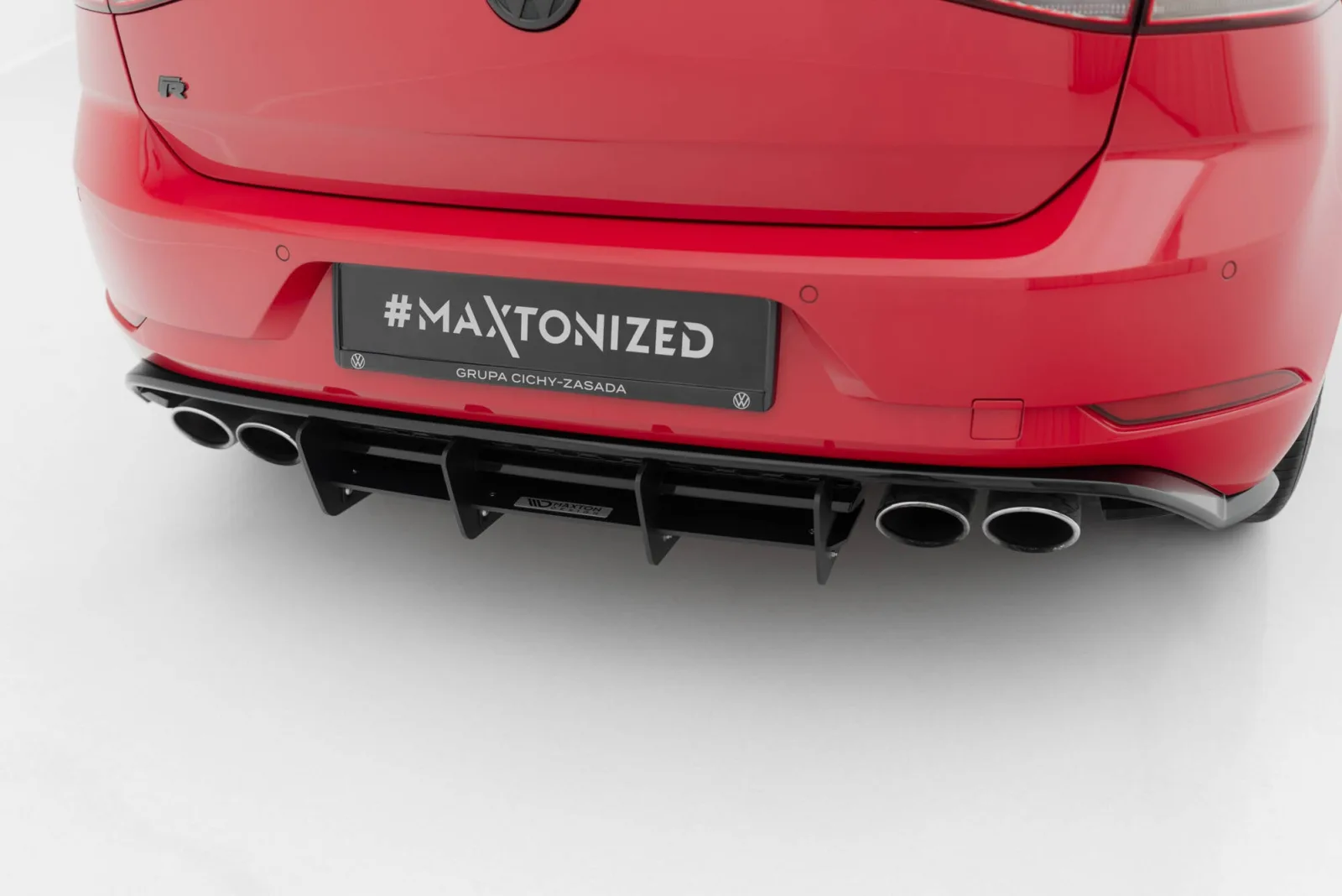 Rear Diffuser compatible with Volkswagen Golf R Mk7 Facelift