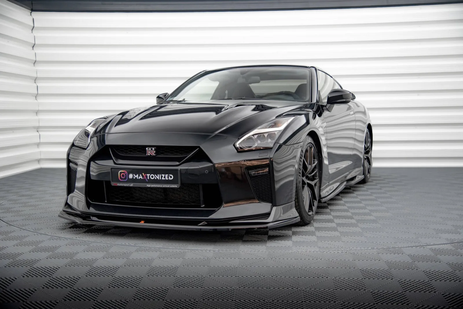 Front Splitter V.1 compatible with Nissan GTR R35 Facelift