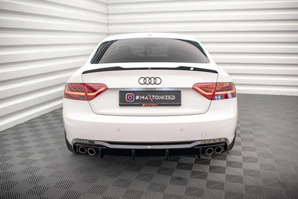 Rear Valance compatible with Audi A5 Coupe 8T Facelift (Version with double exhausts on both sides)