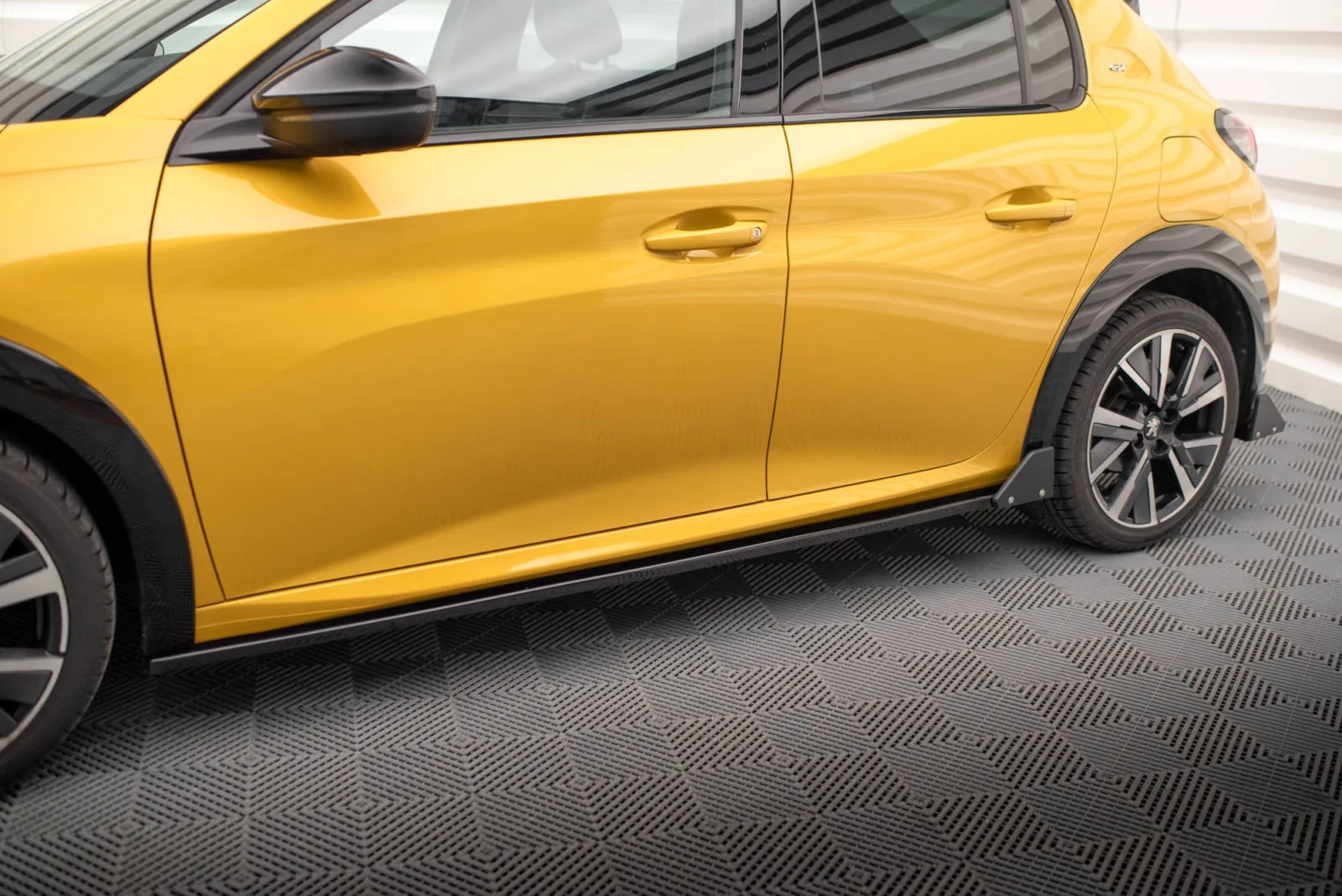 Side Skirts Diffusers + Flaps compatible with Peugeot 208 GT Mk2