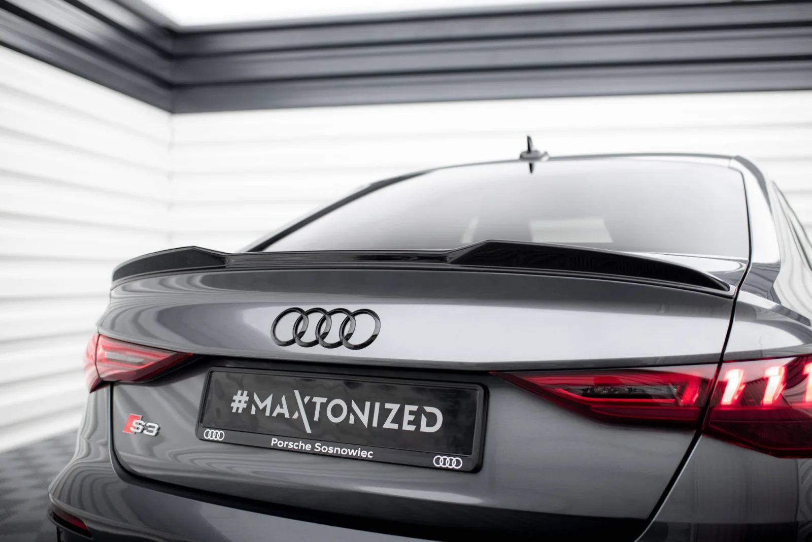 Spoiler Cap 3D compatible with Audi A3 / A3 S-Line / S3 / RS3 Sedan 8Y