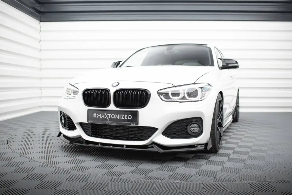 Front Splitter V.5 + Flaps compatible with BMW 1 M-Pack / M140i F20 Facelift