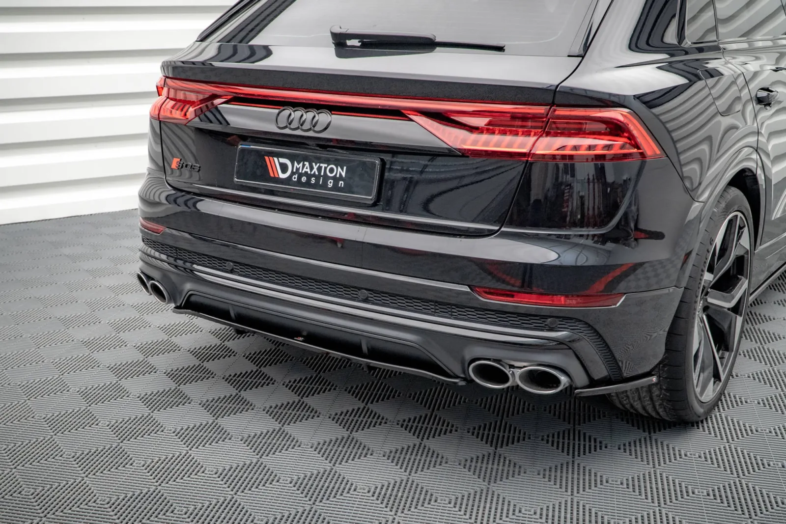 Rear Splitter (With Diffuser) compatible with Audi SQ8 Mk1