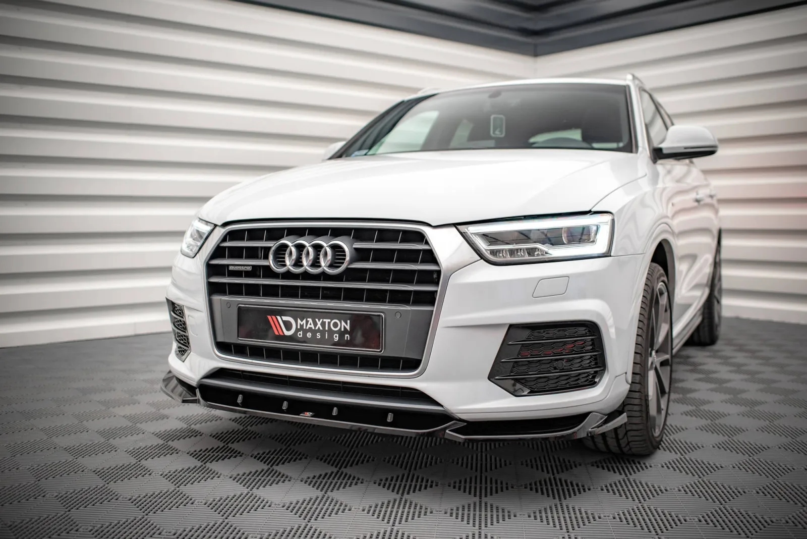 Front Splitter V.1 compatible with Audi Q3 Sport 8U Facelift