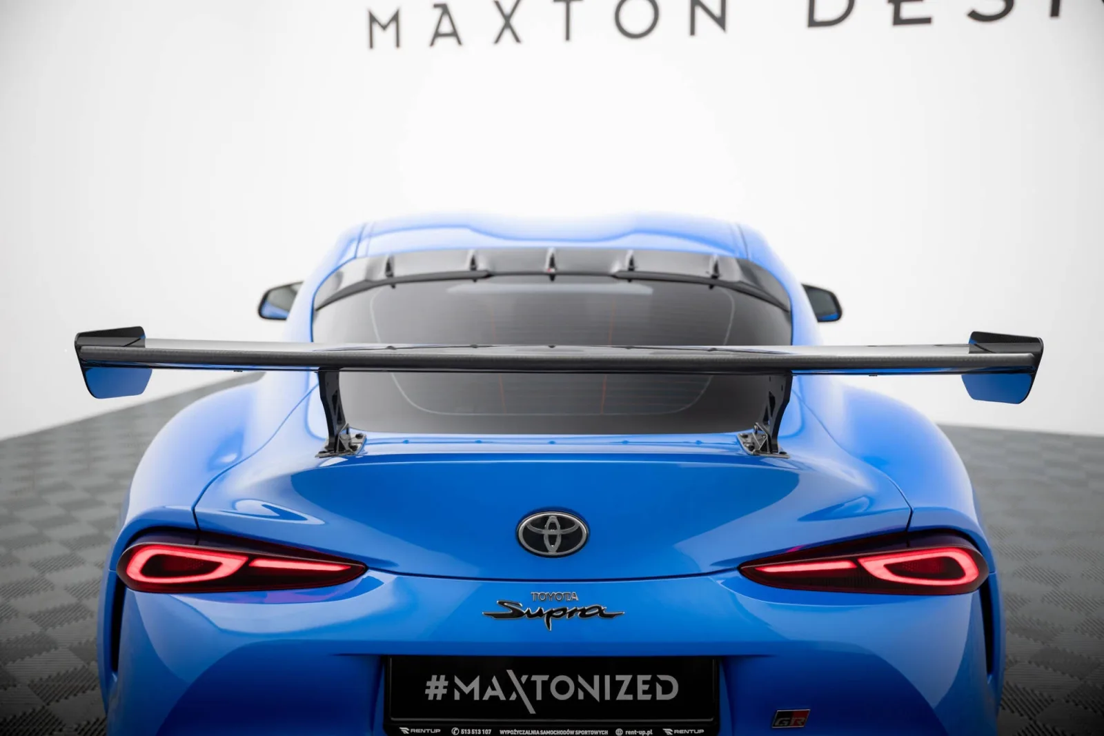Carbon Spoiler With External Brackets compatible with Toyota Supra Mk5