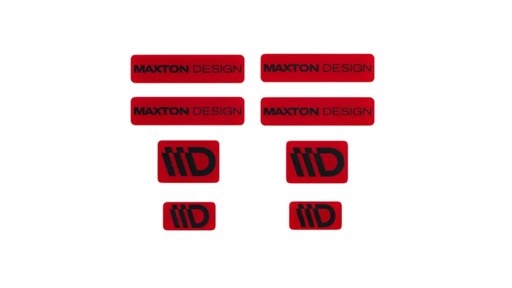 Maxton Design 3D Sticker Set - Crveno-crni