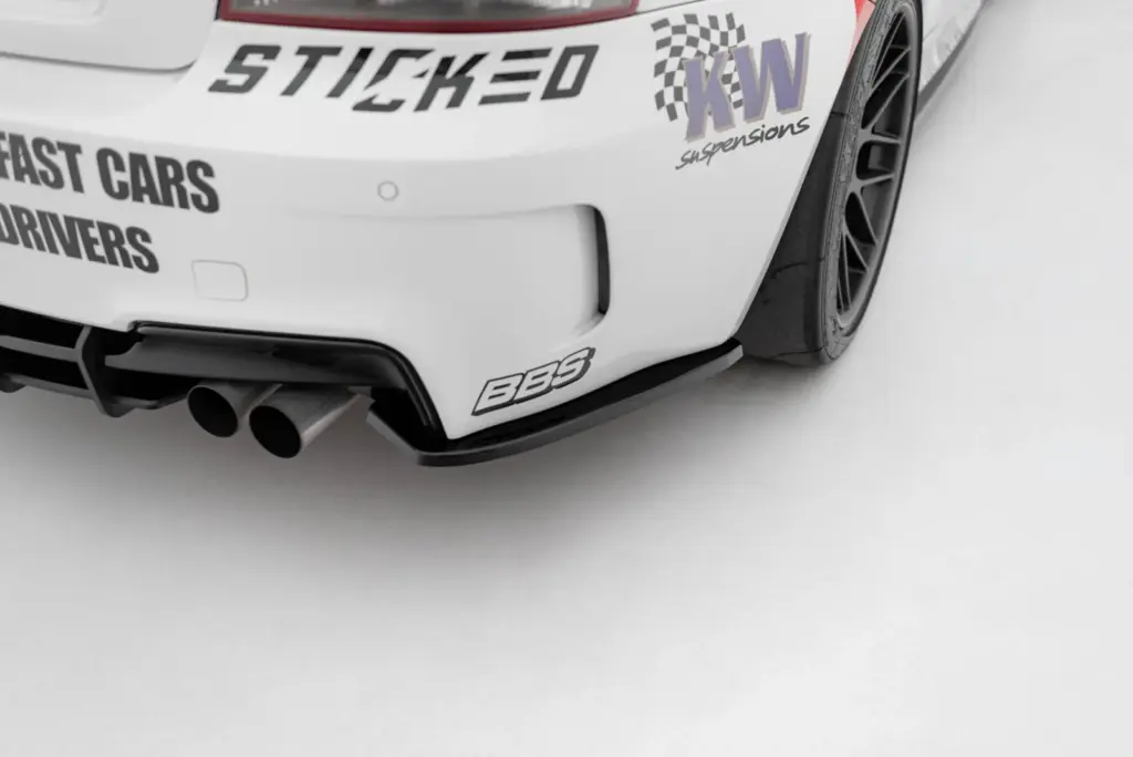 Rear Side Splitters compatible with BMW 1 M Coupe E82
