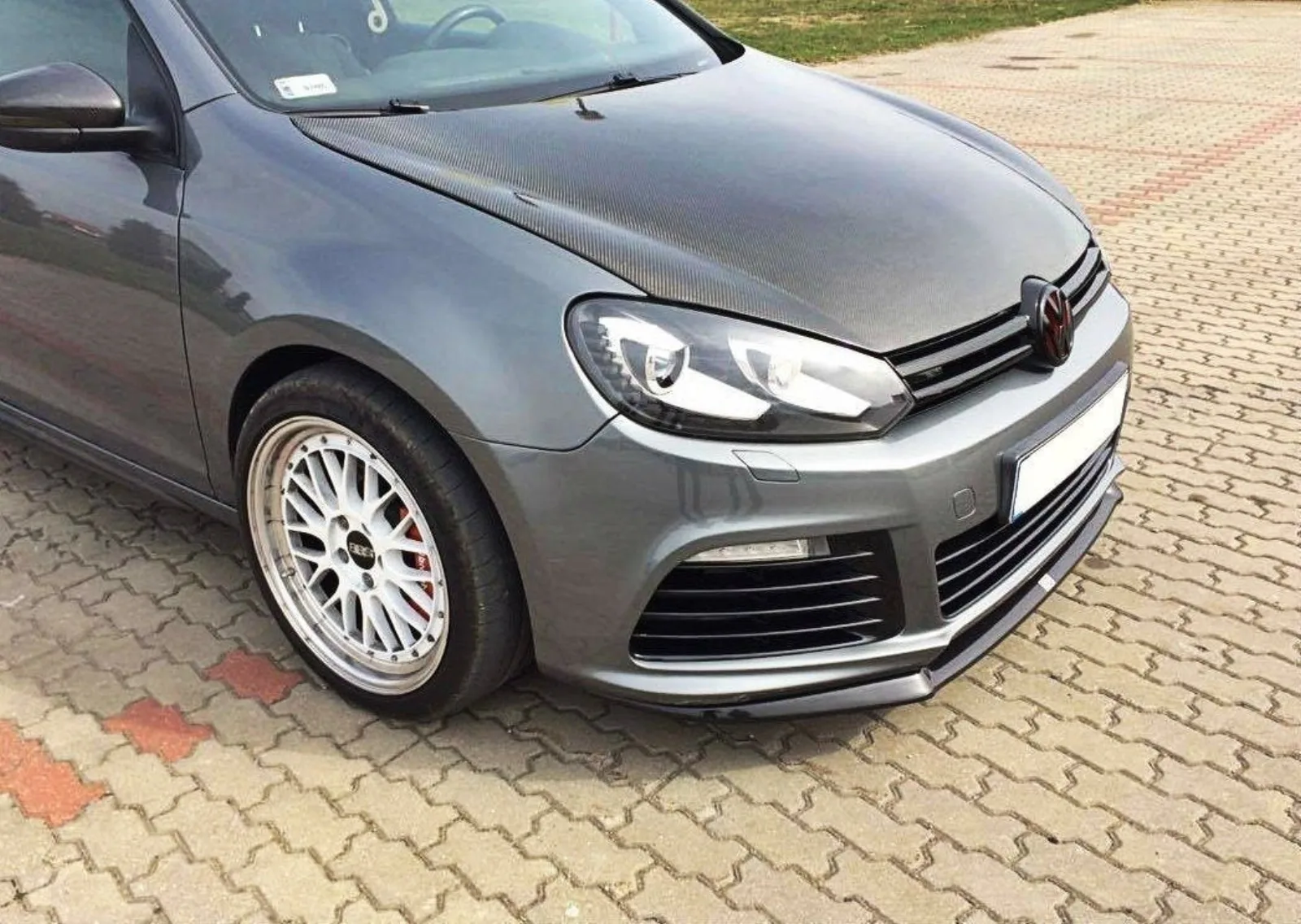 Front Splitter compatible with VW Golf 6 R Cupra Look