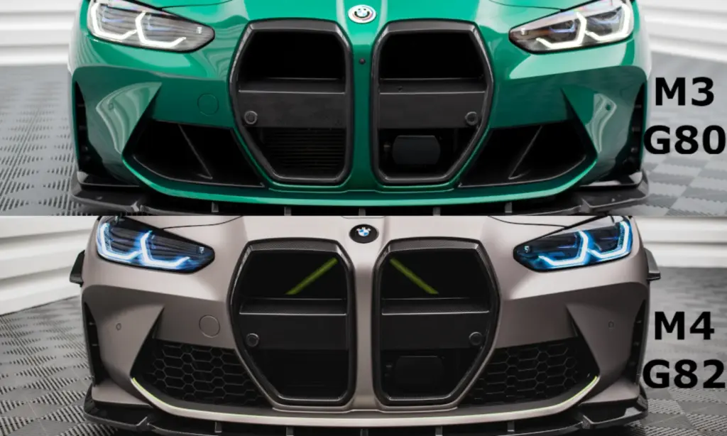 Carbon Grill Front Prepreg compatible with BMW M4 G82 / M3 G80 - Version with radar