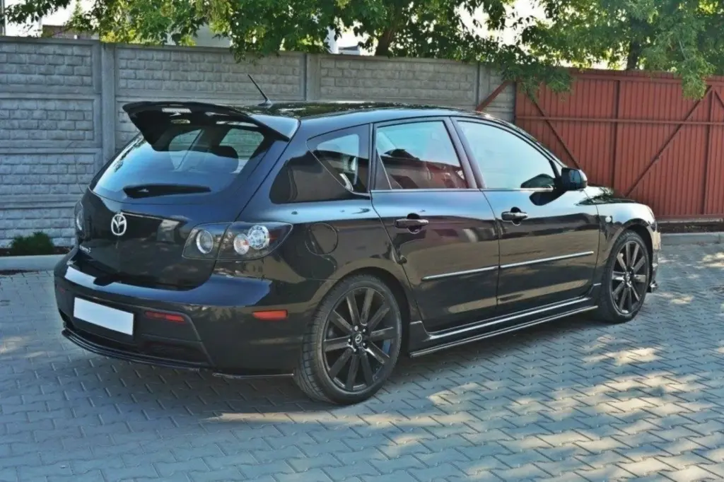 Rear Splitter compatible with Mazda 3 MPS MK1 Pre-Facelift Version USA (Without Diffuser)
