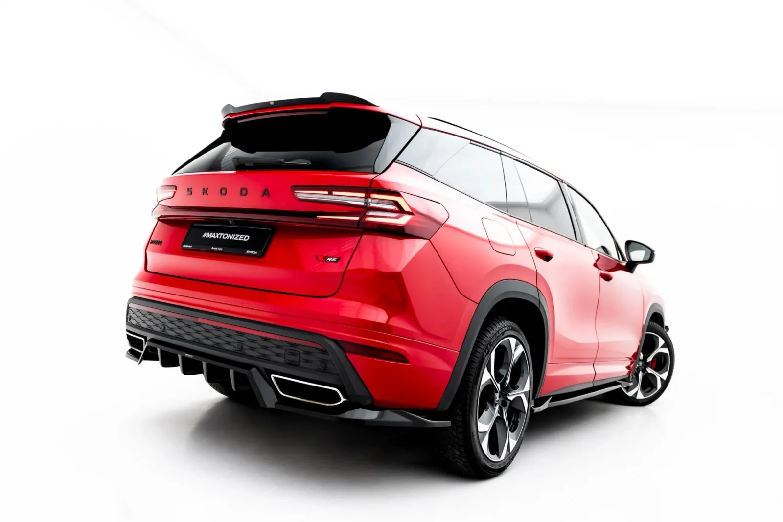 Rear Splitter (With Diffuser) compatible with Skoda Kodiaq RS Mk2