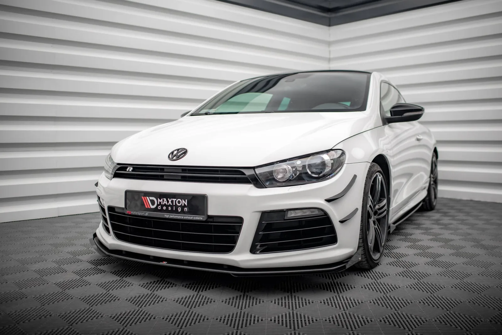 Front Splitter Street Pro + Flaps compatible with Volkswagen Scirocco R Mk3