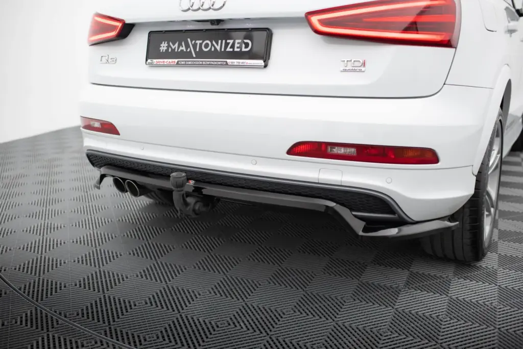 Rear Splitter (With Diffuser) compatible with Audi Q3 S-line 8U